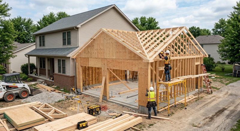 Attached Garage Construction in Summerville, SC