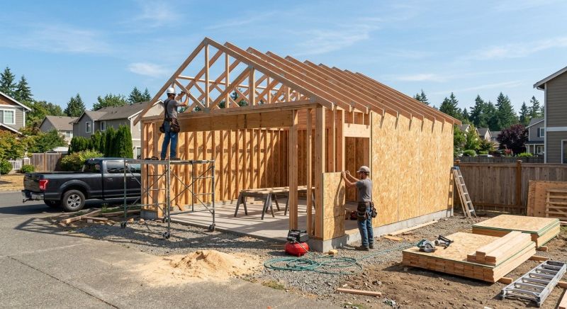 Attached Garage Construction in Summerville, SC