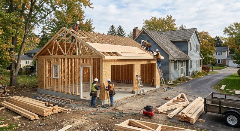 Detached Garage Construction in Pearland, TX