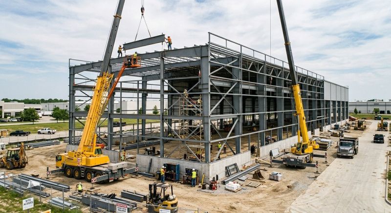 Industrial Garage Construction in Conroe, TX