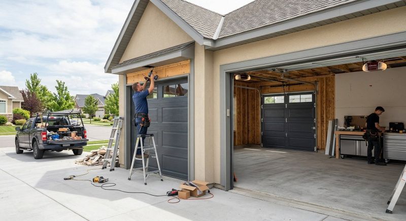 Wood Garage Installation in Pearland, TX